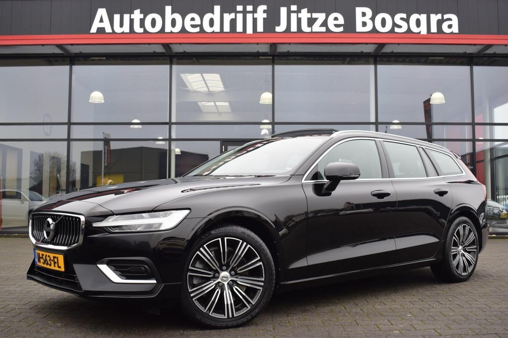 Volvo V60 2.0 T5 250pk Automaat Inscription Zwart Leder | Pa, Auto's, Volvo, 15 km/l, 4 cilinders, Zwart, Leder