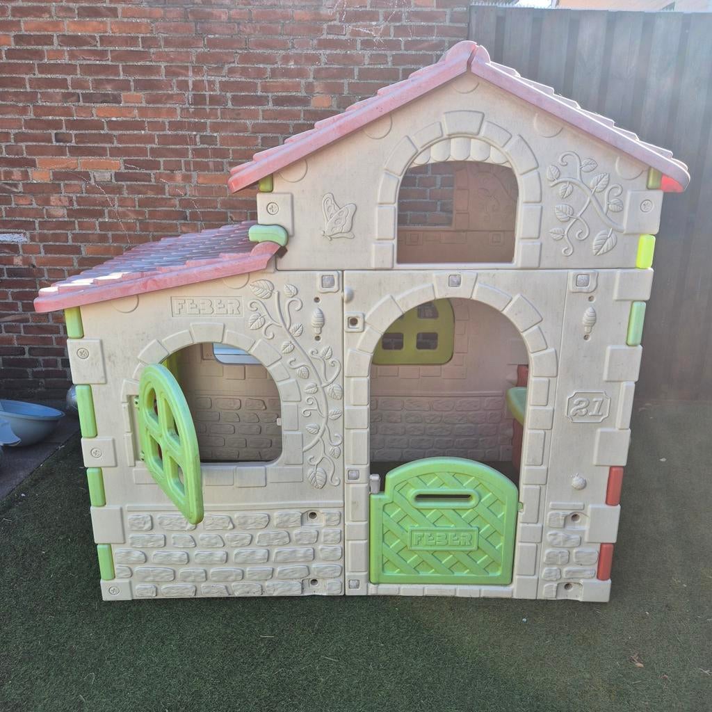 Feber speelhuisje - Stevige constructie, Kinderen en Baby's, Speelgoed | Buiten | Speelhuisjes, Ophalen, Gebruikt, Kunststof