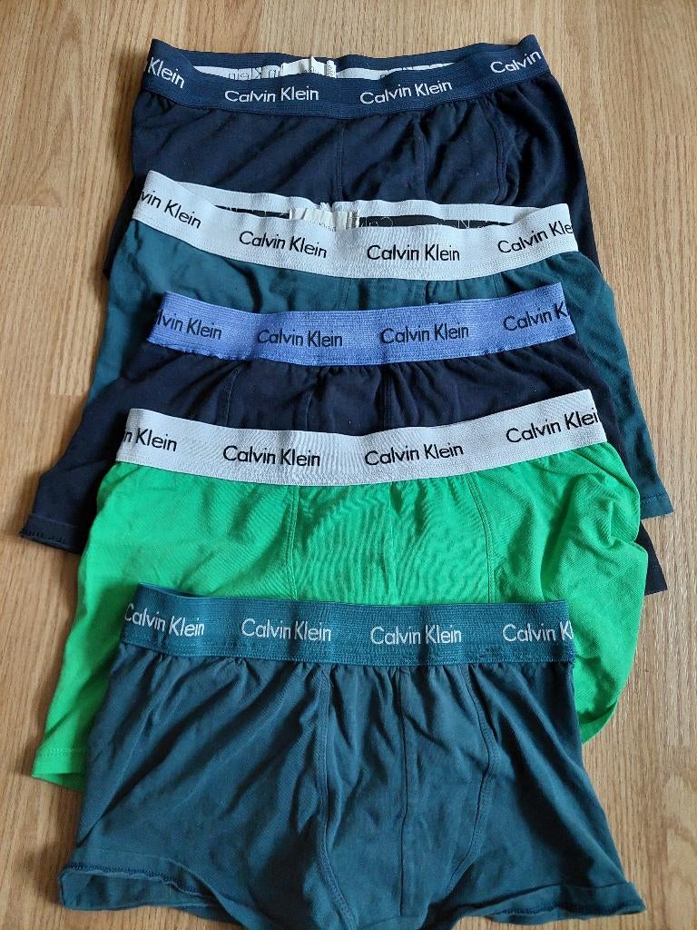 CK boxers heren - Maat M/L - GROEN en BLAUW Ondergoed, Ophalen of Verzenden, Overige kleuren, Calvin Klein, Boxer