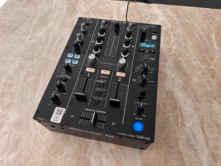 Pioneer DJM-450 Mixer - Nieuwstaat met garantie, Muziek en Instrumenten, Mengpanelen, Zo goed als nieuw, Minder dan 5 kanalen