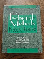 Te koop Research Methods in Social Relations, Ophalen of Verzenden, Zo goed als nieuw, Overige uitgevers, Engels