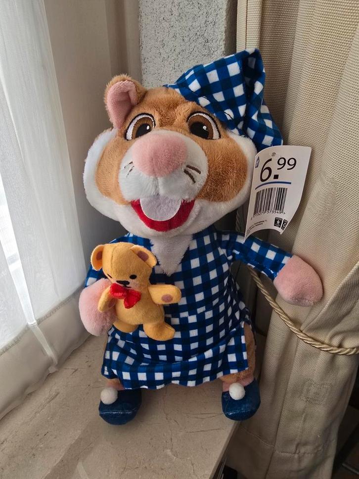 Nieuwe AH Hamster Slaaphamster met Pyjama en Knuffel, Kinderen en Baby's, Speelgoed | Knuffels en Pluche, Nieuw, Overige typen