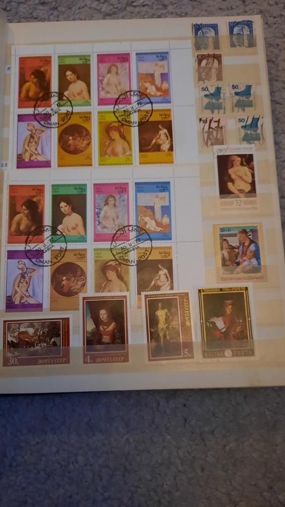 INSTEEKALBUM MET ZEGELS WERELD, Ophalen of Verzenden, Buitenland