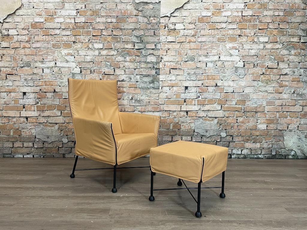 Montis Charly met hocker bij TheReSales, Huis en Inrichting, Fauteuils, Minder dan 75 cm, Ophalen of Verzenden, Zo goed als nieuw