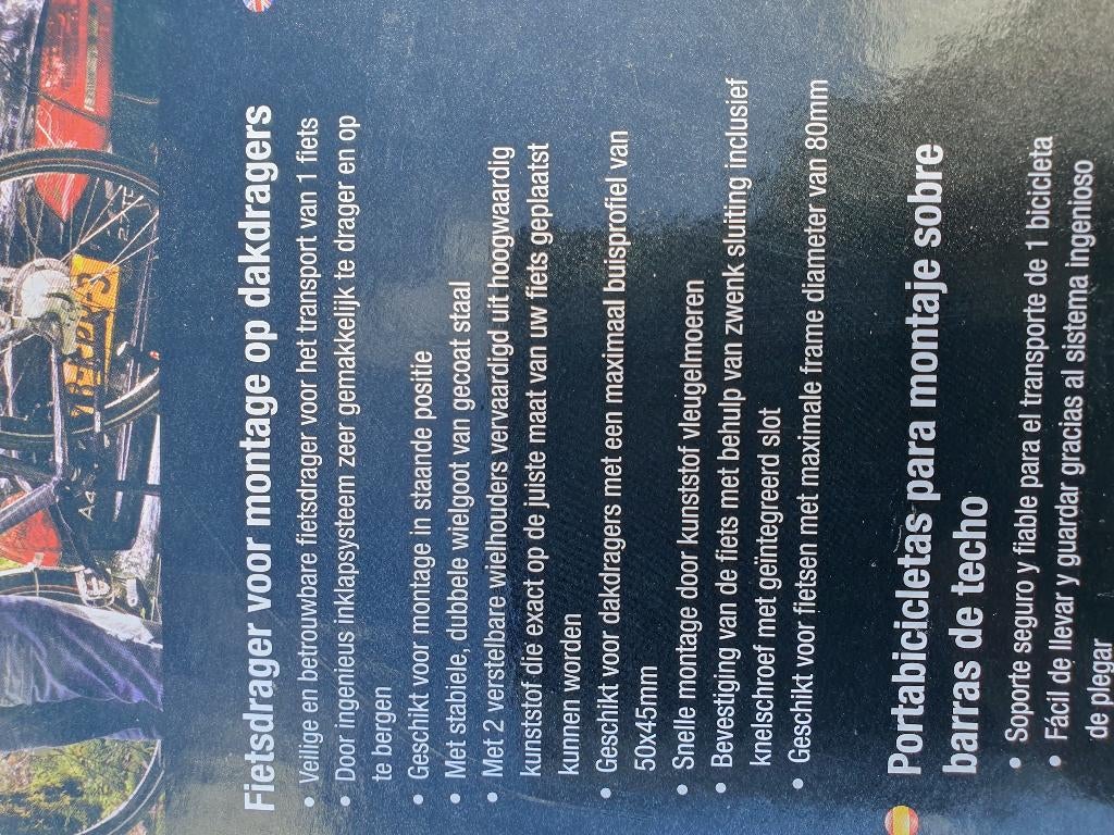 Fietsdragers, Gebruikt, Brede banden, Ophalen of Verzenden, Dakdrager