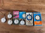 Diverse vintage stopwatches: Heuer, Hanhart en meer, Ophalen of Verzenden