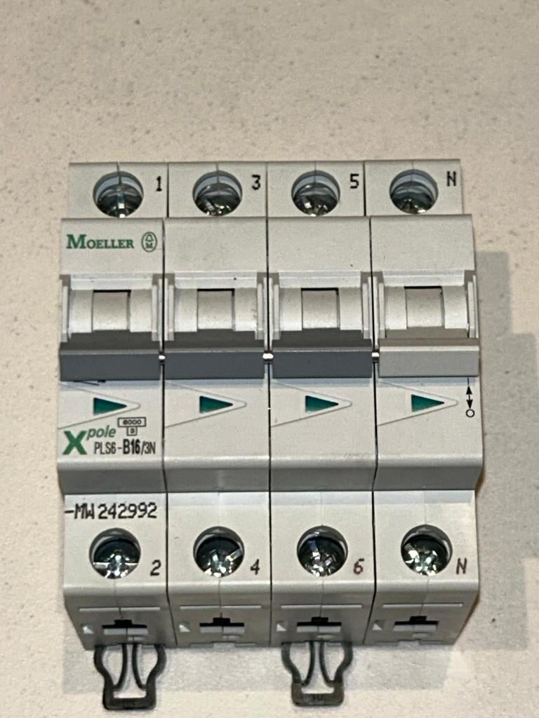 Eaton Moeller installatieautomaat 3P+N B16, Ophalen of Verzenden, Gebruikt, Overige merken