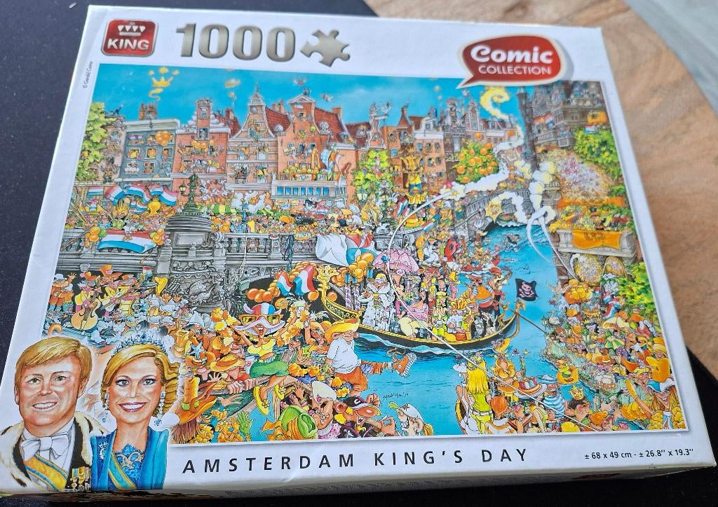 Amsterdam King's day. Comic Collection. 1000 stuks., Ophalen, 500 t/m 1500 stukjes, Gebruikt, Legpuzzel
