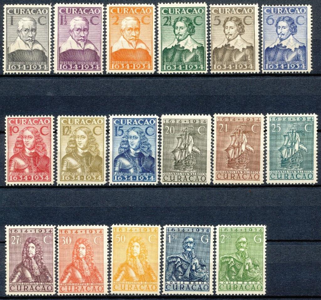 Curacao 104-120 Ongebruikt met Gom, Verzenden, Postfris