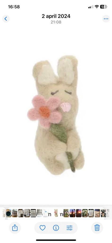 TK gevraagd Paashaasje van vilt van Dille &Kamille, Ophalen of Verzenden, Zo goed als nieuw