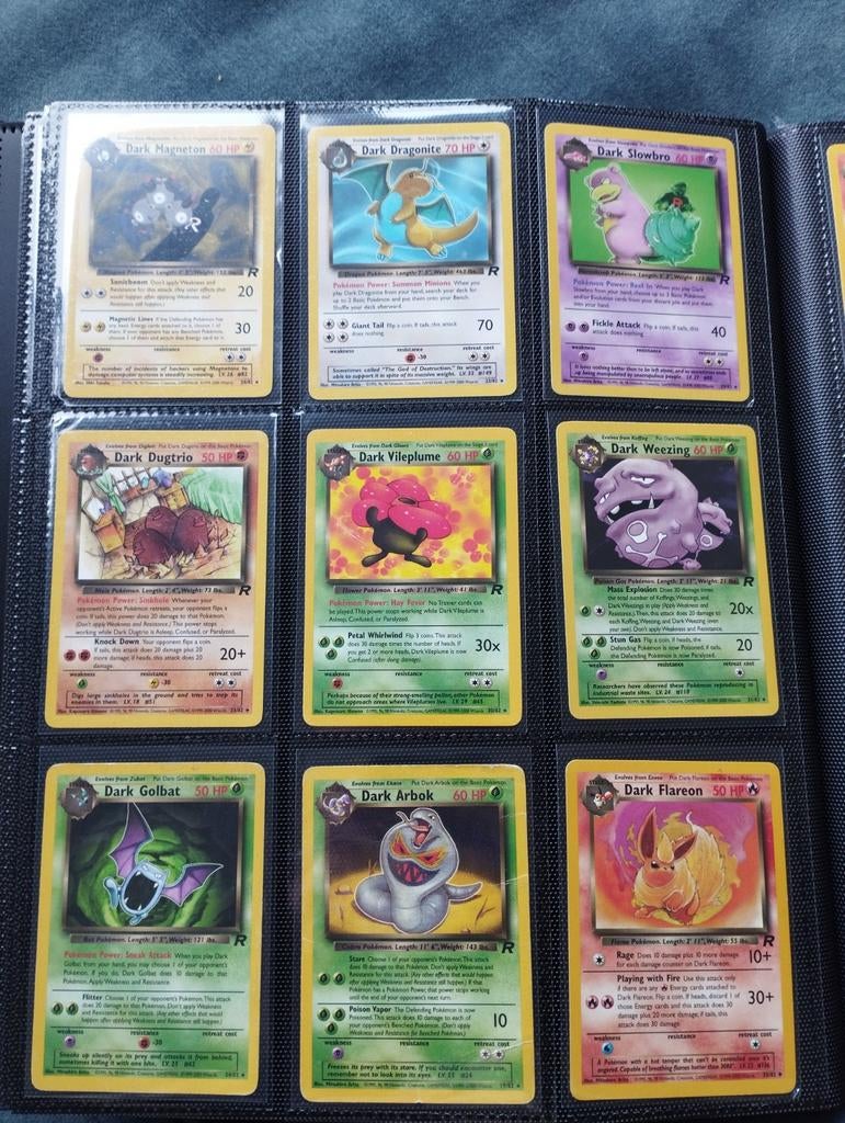 102 Team Rocket Pokemon kaartjes non Holo incl dragonite, Ophalen of Verzenden, Zo goed als nieuw, Meerdere kaarten