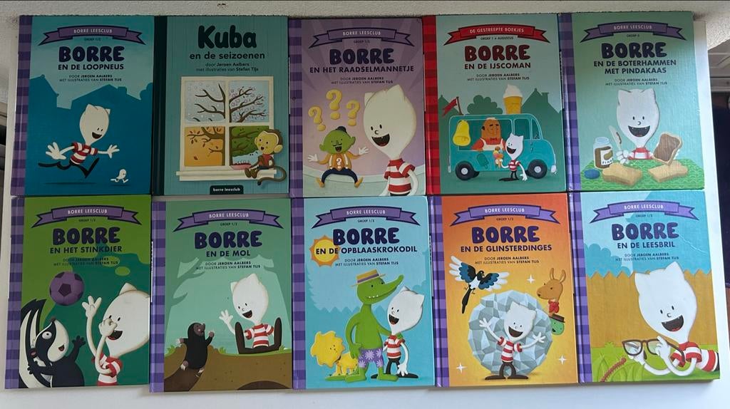 Borre Leesclub boeken, 10 stuks, Ophalen of Verzenden, Gelezen, Fictie algemeen