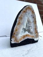 Citrien geode met witte kristal punten 4.80kg, Ophalen of Verzenden, Mineraal