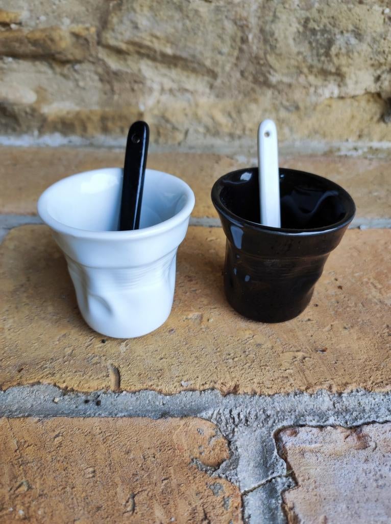 Twee Bialetti espressokopjes, Ophalen of Verzenden, Overige stijlen, Kop(pen) en/of Schotel(s)