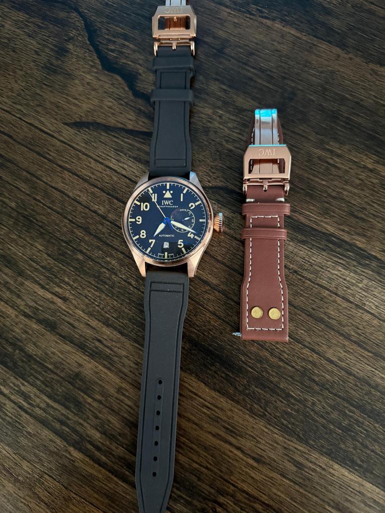 IWC big pilot spitfire, Ophalen of Verzenden, Nieuw, Leer, Overige merken