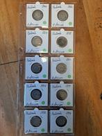 10 stuks Hollandse dubbele stuivers 1744-1792, Postzegels en Munten, Ophalen of Verzenden, Nederland, Munten