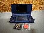 Nintendo DSi Metallic Blue -Collectors Item -in doos - ReK4, Overige modellen, Ophalen of Verzenden, Zo goed als nieuw, X