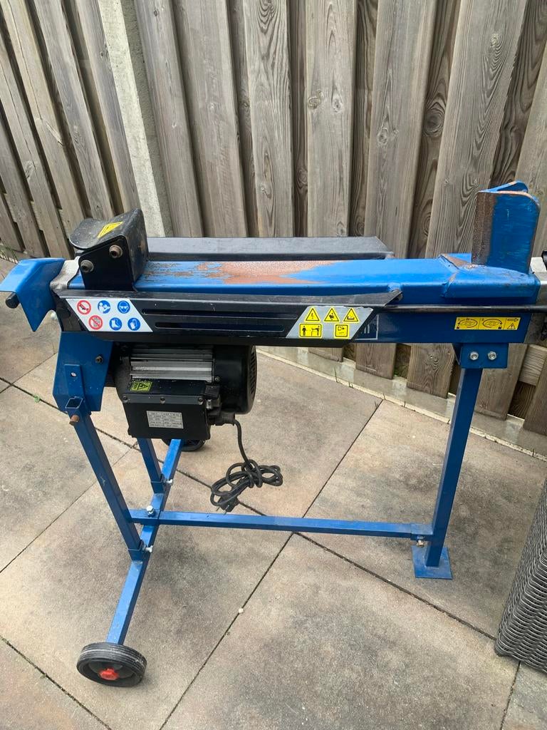 Scheppach HL650 Houtklover - Elektrisch en Liggend, Ophalen, Gebruikt, Elektrisch, Liggend