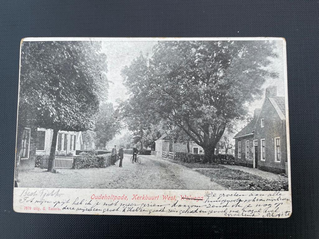 ansichtkaart van Oudeholtpade, kerkbuurt west, Wolvega., Verzenden, Voor 1920, Noord-Holland