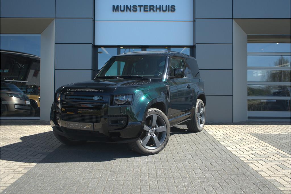 Land Rover Defender 5.0 P525 90 V8 | Grijs kenteken | Koelva, Automaat, 2324 kg, Leder, Vierwielaandrijving