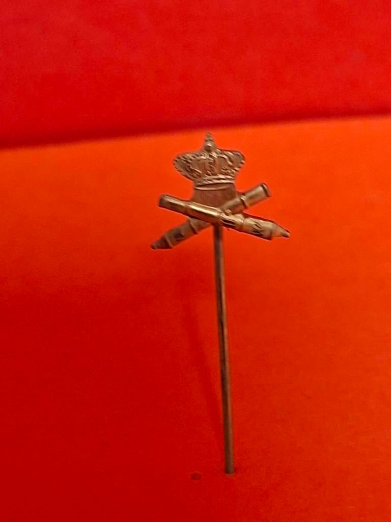 Militair speldje goudkleurig, Verzamelen, Speldjes, Pins en Buttons, Ophalen of Verzenden, Gebruikt, Overige onderwerpen