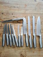 Keuken Messenset Alpina 12 stuks, Huis en Inrichting, Keuken | Bestek, Ophalen, Zo goed als nieuw, Rvs of Chroom, Bestekset