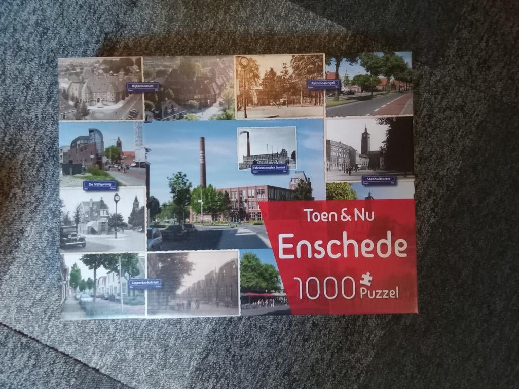 Puzzel Enschede, Ophalen, 500 t/m 1500 stukjes, Zo goed als nieuw
