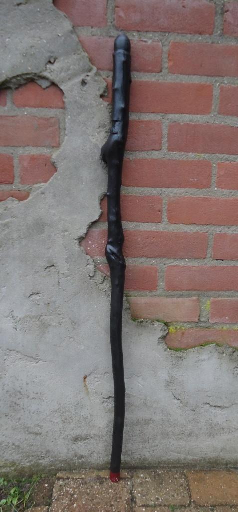 Behoedende WANDELSTOK met GOA verwurgingen - showbaton ( 32), Diversen, Loopkrukken, Nieuw, Ophalen of Verzenden