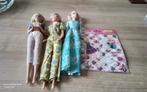 3 Barbiepoppen en Barbie stickers: 1975/1993/2013,Mattel, Ophalen of Verzenden, Gebruikt, Barbie