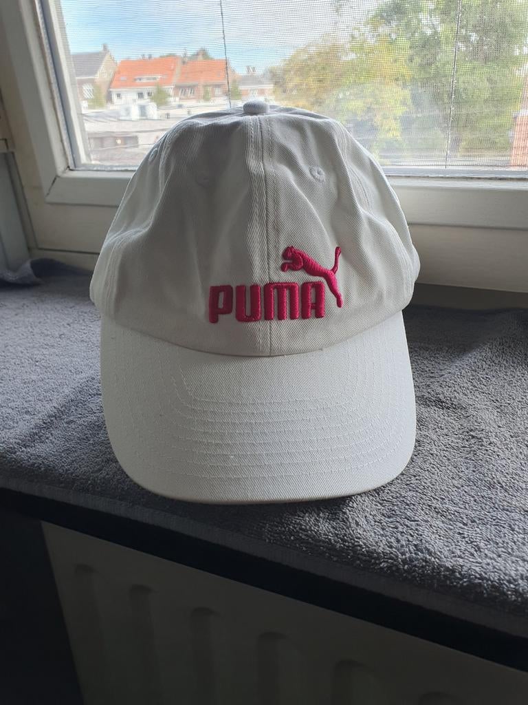 Witte Puma pet met roze logo, Kleding | Dames, Hoeden en Petten, Puma, One size fits all, Ophalen of Verzenden, Pet