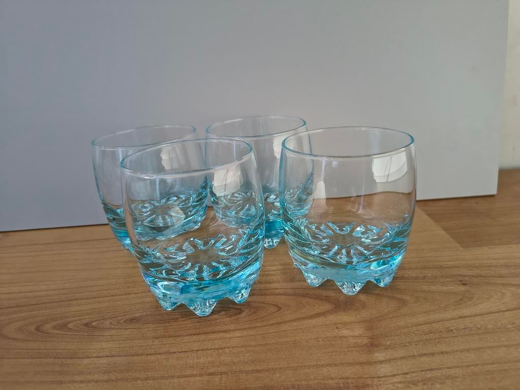 4 (whisky) glazen, Verzamelen, Ophalen, Zo goed als nieuw, Overige typen