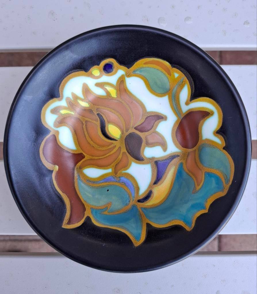 Zeldzaam mooi Gouda plateel Zenith wandbordje, Ophalen of Verzenden