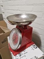 Metalen weegschaal rood, Ophalen, Gebruikt, Keukenweegschaal, 100 kg of meer