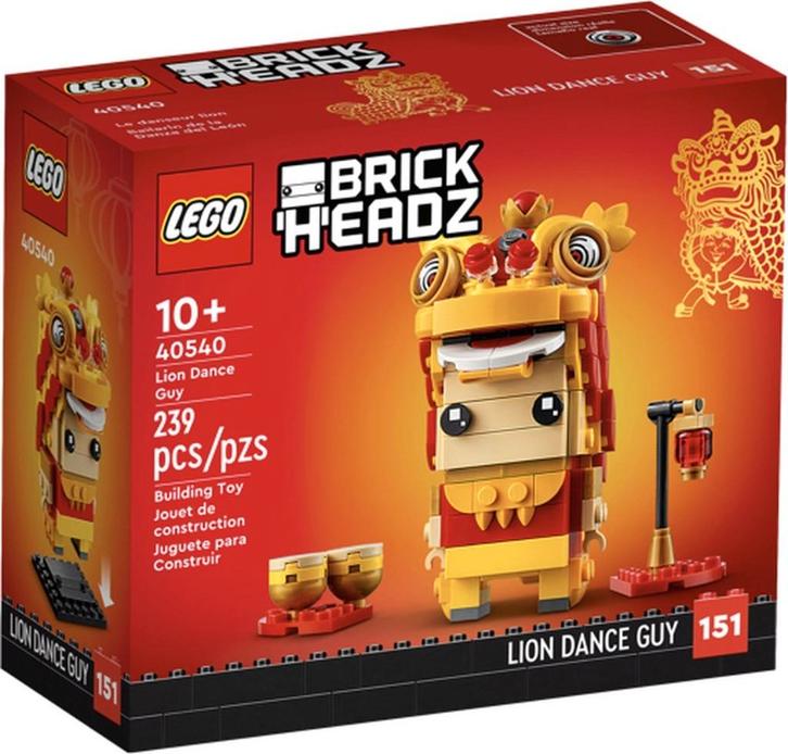 LEGO - 40540 - NIEUW - BrickHeadz - Leeuwendanser, Kinderen en Baby's, Speelgoed | Duplo en Lego, Nieuw, Ophalen of Verzenden