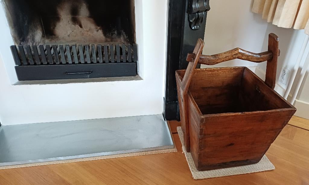 Antieke Chinese houten rijstbak, Ophalen of Verzenden