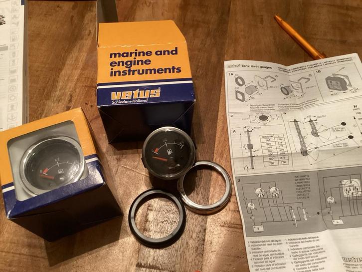 Vetus brandstofmeter (nieuw in doos), Watersport en Boten, Accessoires en Onderhoud, Nieuw, Motor en Techniek, Ophalen of Verzenden