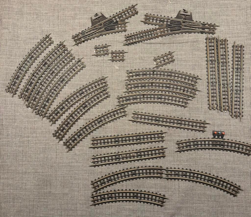 Partij Vintage Trix Express Rails – Klassiek 3-Rail Systeem, Hobby en Vrije tijd, Modeltreinen | N-Spoor, Gebruikt, Gelijkstroom