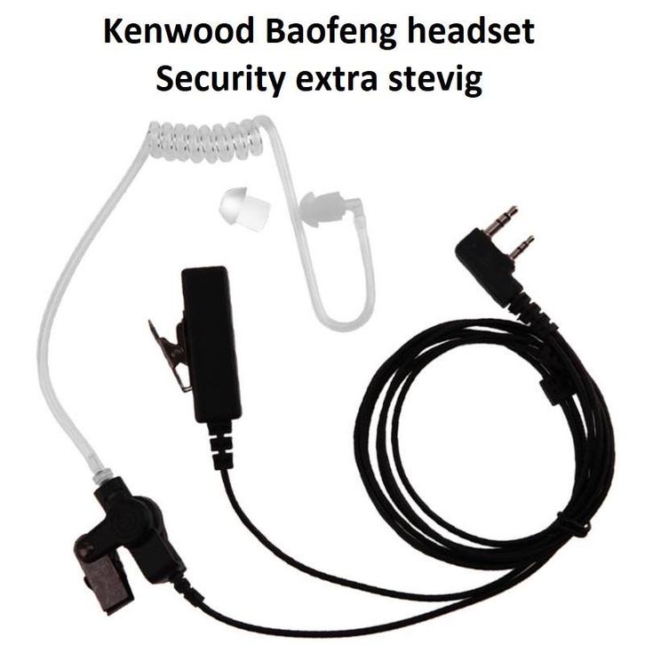 10X Kenwood Baofeng Security extra stevig headset | NIEUW, Telecommunicatie, Portofoons en Walkie-talkies, Nieuw, Toebehoren, Minder dan 2 km