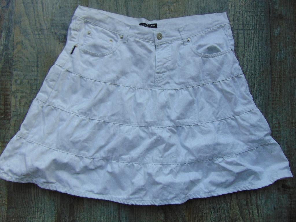 Watcher rok wit spijkerrok maat L rokje, Kleding | Dames, Rokken, Wit, Maat 42/44 (L), Ophalen of Verzenden, Zo goed als nieuw