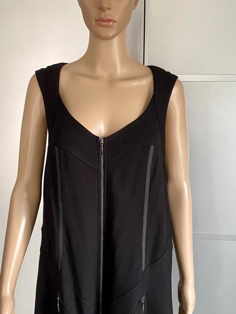 J83 Lauren Vidal maat 42=L jurk tuniek overgooier zwart, Zwart, Maat 42/44 (L), Lauren Vidal, Ophalen of Verzenden