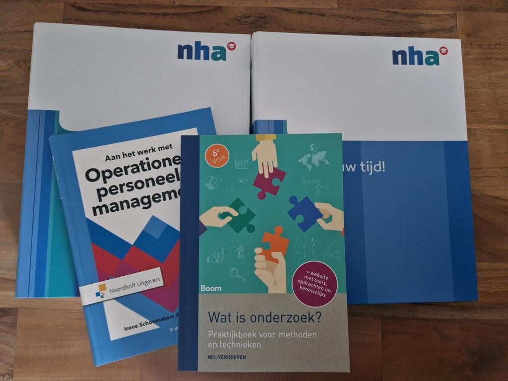 NHA Bedrijfskunde met HRM Studiepakket + 2 Lesboeken, Boeken, Studieboeken en Cursussen, Nieuw, Ophalen of Verzenden, MBO, Irene Schoemakers, Fons Koopmans, Nel Verhoeven