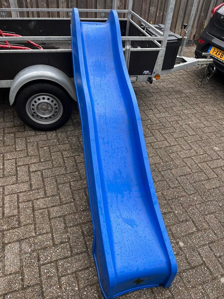 Blauwe speeltoestelglijbaan 2,20 mtr, Ophalen, Gebruikt, Glijbaan