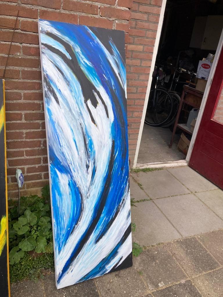 Schildersdoek 50 bij 150, Ophalen, Gebruikt