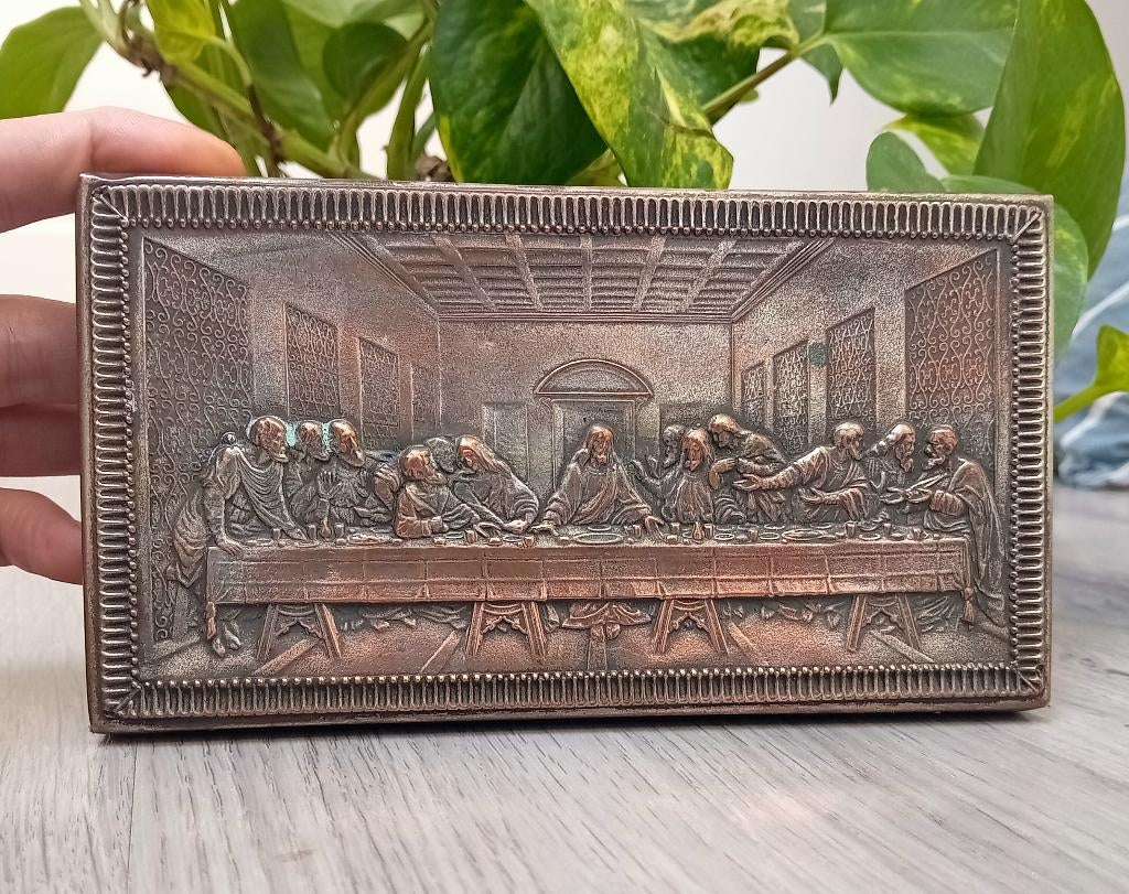 het laatste avondmal plaquette international art poland, Antiek en Kunst, Antiek | Religie, Ophalen of Verzenden