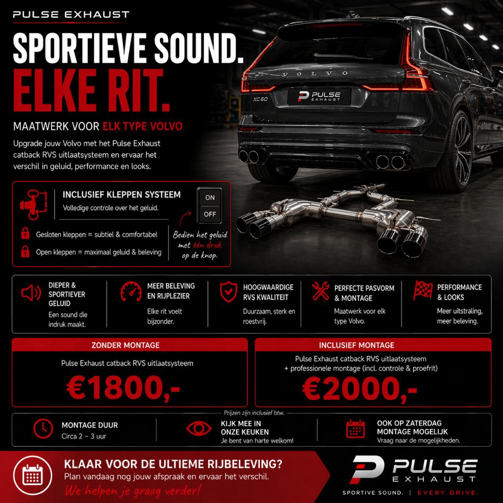 Catback systeem XC60 2019-2024, Ophalen