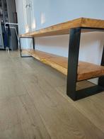 Massief eiken tv-meubel industrieel 180 cm handgemaakt, Ophalen, Met plank(en), 150 tot 200 cm, Nieuw