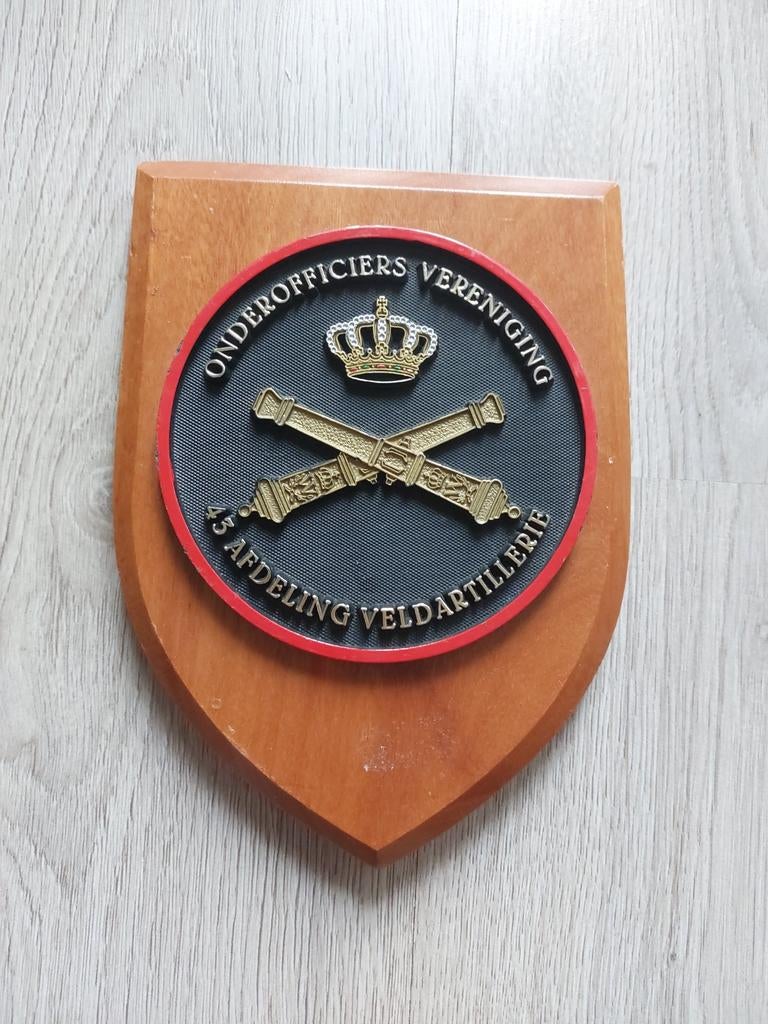Schildje Onderofficiersvereniging 43 Afd Veldartillerie, Verzamelen, Ophalen of Verzenden