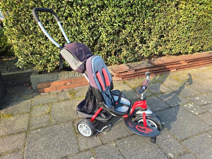 Puky Ceety premium rood CAT S6 met accesoires, Fietsen en Brommers, Fietsen | Driewielers, Zo goed als nieuw, Duwstang, Ophalen