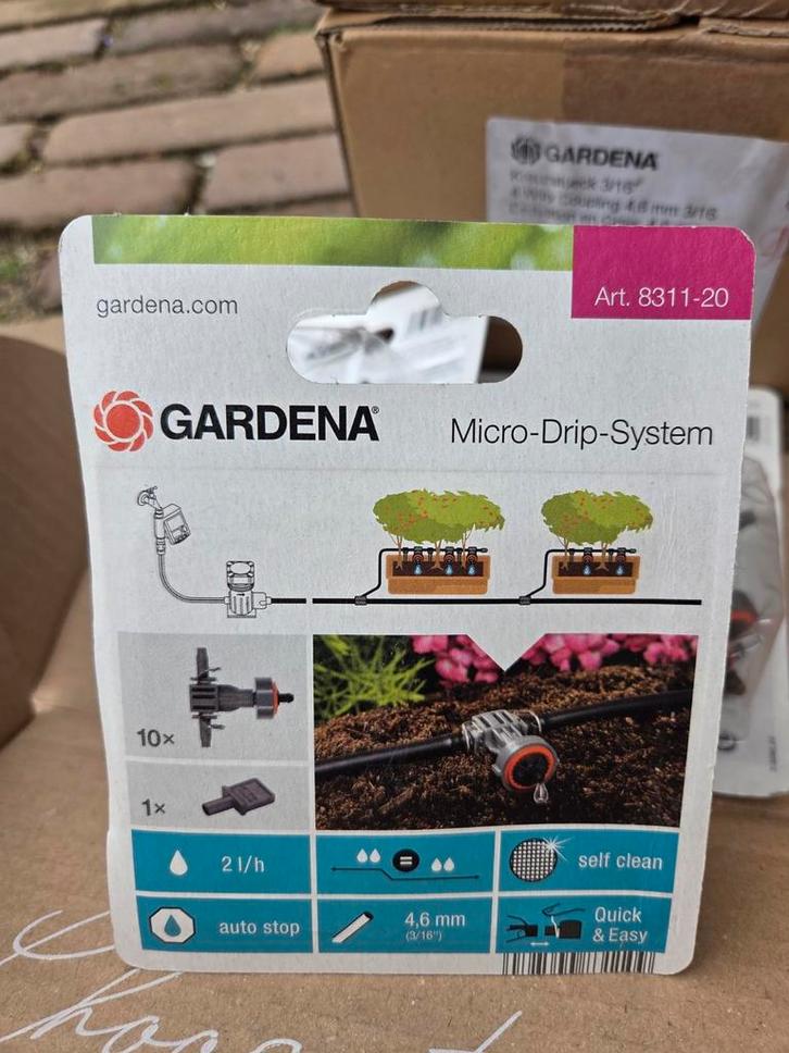 Gardena 8311-20  Seriedruppelaar 2L, Micro-Drip, Tuin en Terras, Druppelsystemen, Nieuw, Ophalen of Verzenden