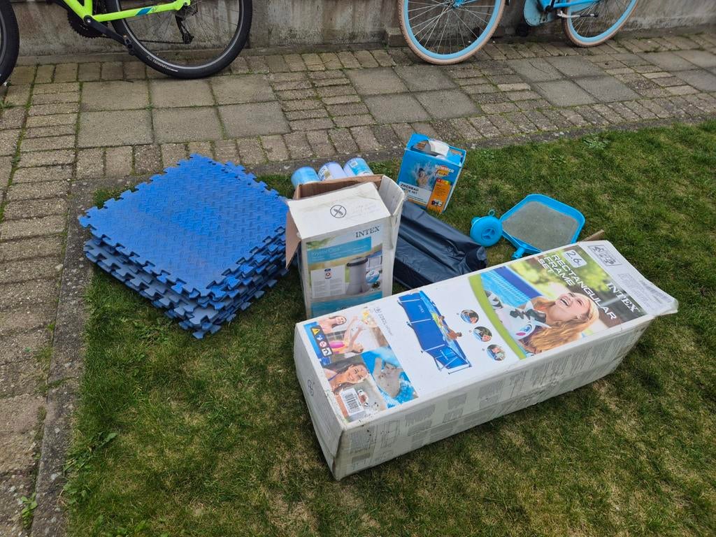 Intex zwembad 260x160x65 met toebehoren, Tuin en Terras, Zwembaden, Ophalen, Rechthoekig, Opzetzwembad, Minder dan 80 cm